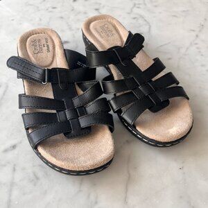 Brand New Croft & Barrow With Ortholife Eco Sandles Black Sz 7 1/2 M